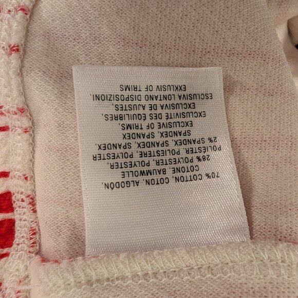 ANTHROPOLOGIE Postmark Striped Poppy Dress 6P Petite Red White Tan Pockets - Picture 7 of 8